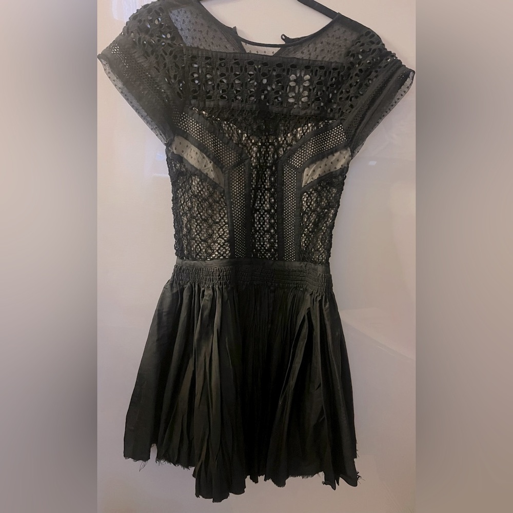 Black Lace mini cut dress.